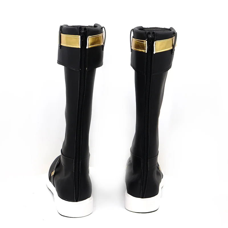 Honkai Impact 3 Kevin Kaslana Cosplay Leren Schoenen Halfhoge Laarzen Halloween Maskerade Carnaval Party Kostuum Rekwisieten