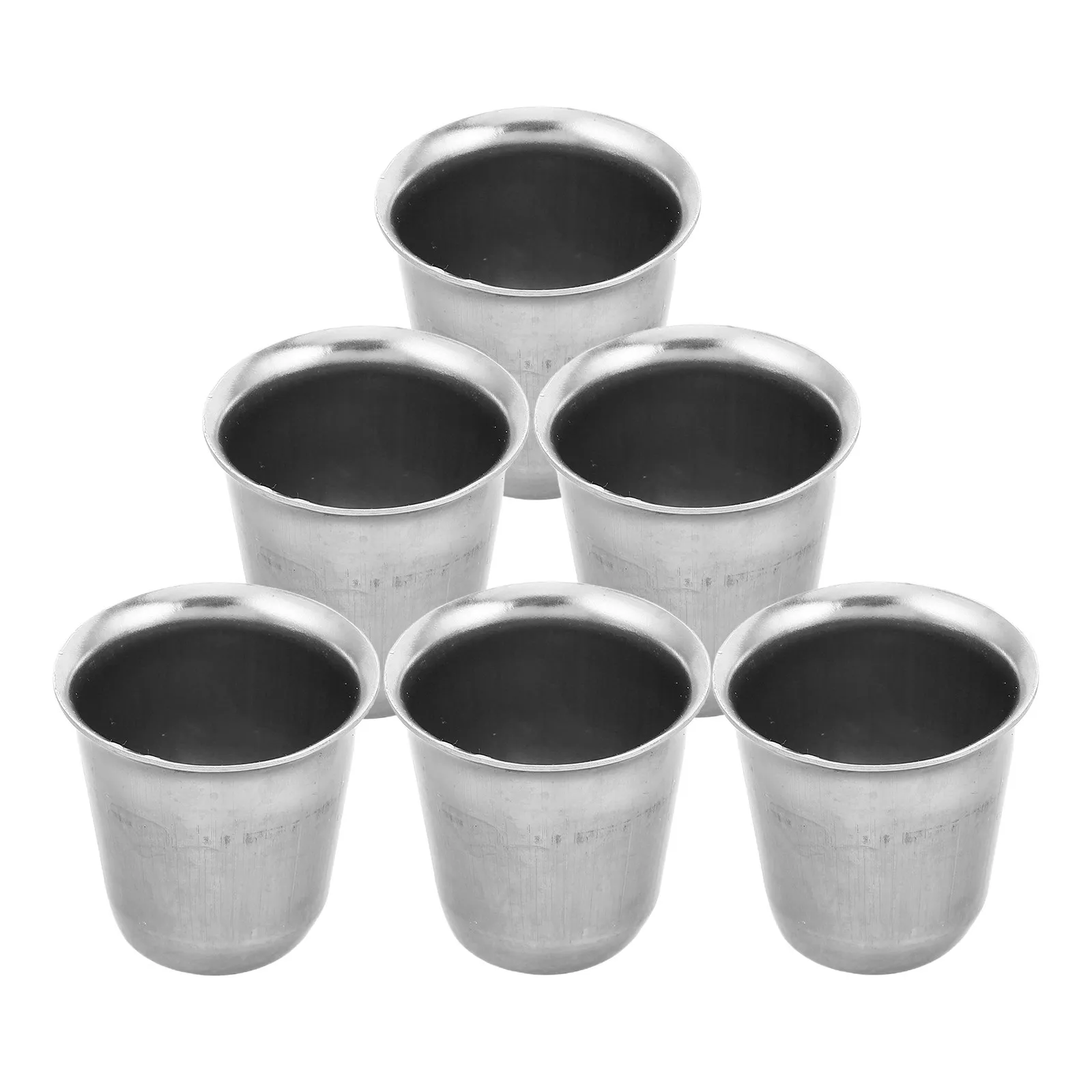 5Pcs Stainless Steel Small Communion Cups Holy Chalice Set for Church Altar Sacrament Wedding Party Decoration Portable Metal