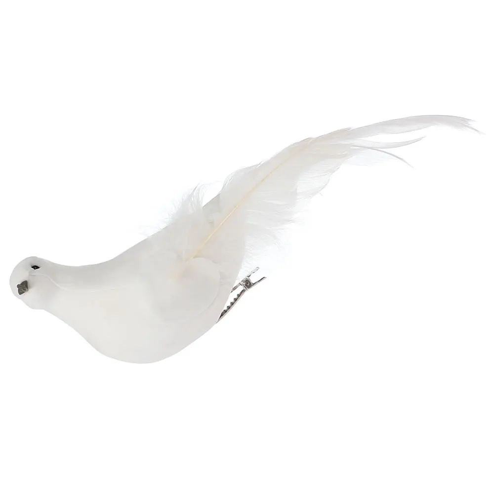 

Artificial Bird Decor White Decorative Birds for Home Party DIY Pigeon Models Tree Ornaments Gardening Simulation Dove