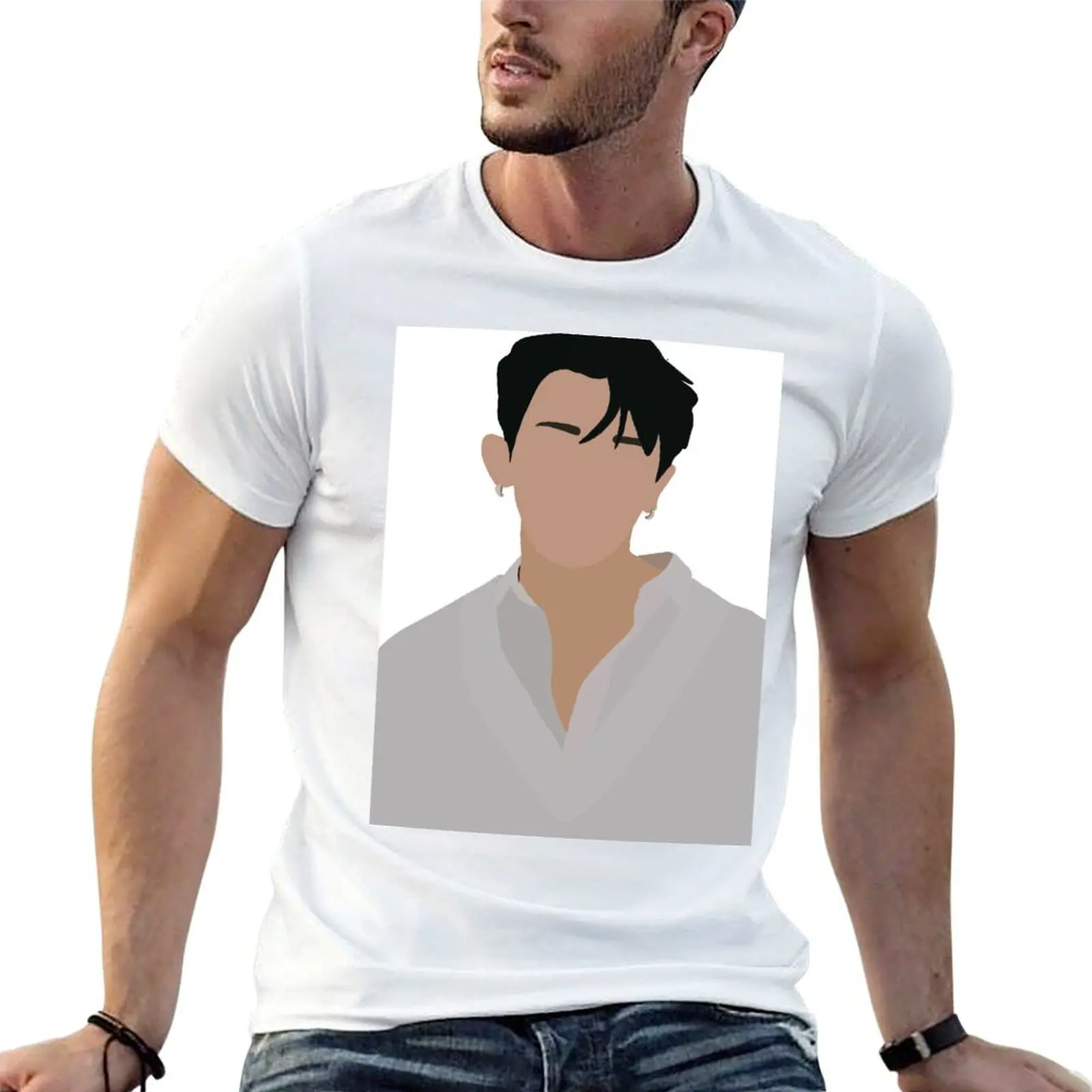 

for (minimalistic man man men shirts Wonho t t shirt graphic art) T-Shirt