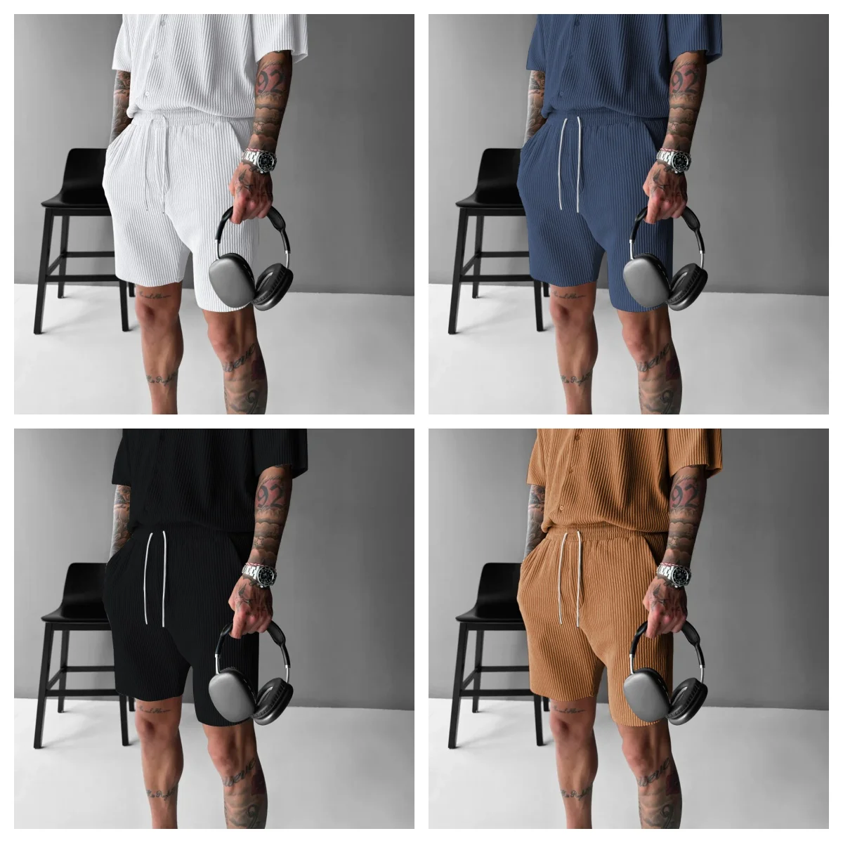 

Мужские вельветовые спортивные шорты с карманами, летняя спортивная одежда, однотонные пляжные шорты на шнурке, мягкие тонкие шорты, свободные спортивные брюки