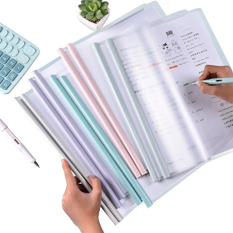 

Выдвижной держатель для стержня формата А4, прозрачный цветной выдвижной держатель для стержня для документов, держатель для файлов, книга для хранения стержней, 5/10 шт./компл.