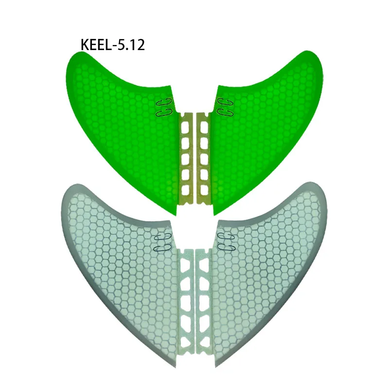 

NEW KEEL Surfboard Fins For Future Surfing, Fin Boxes, Honeycomb Fiberglass, Performance, Surf Core, 2 Colors, Funboard Fin