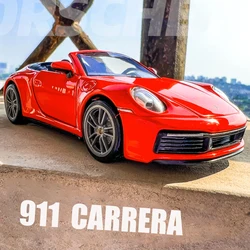 Caipo 1:32 Porsche 911 Carrera Supercar Alloy Model Car Toy Diecasts Casting Sound and Light Car Toys For Children Vehicle