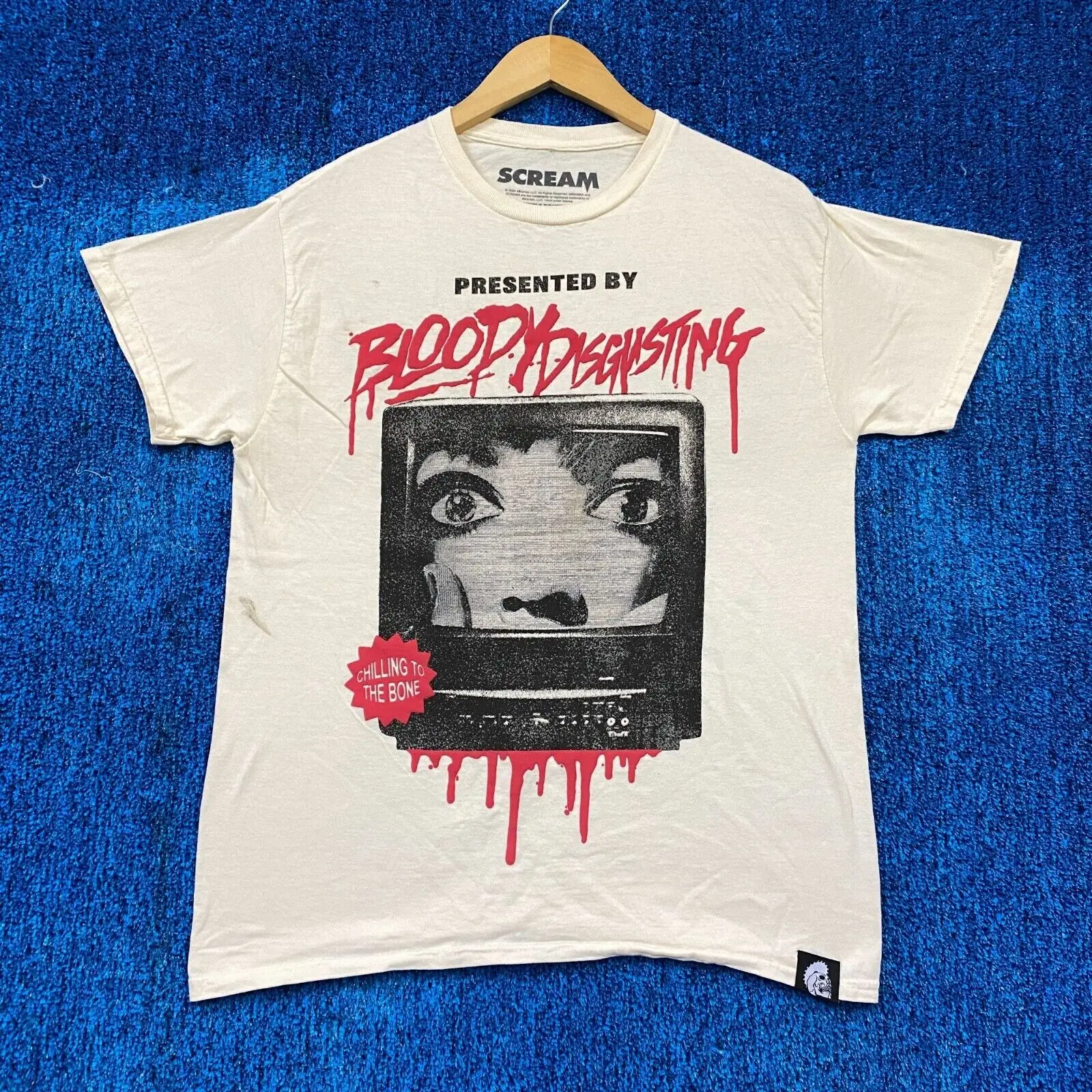 Bloody Disgusting Scream Horror Movie T-shirt Size Medium