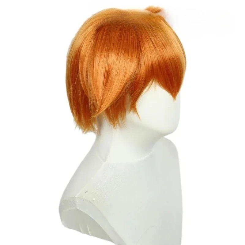 Аниме Карманный Монстр Туманный Парик Для Косплея Короткие Оранжевые Стильные Термостойкие Парики Из Синтетических Волос