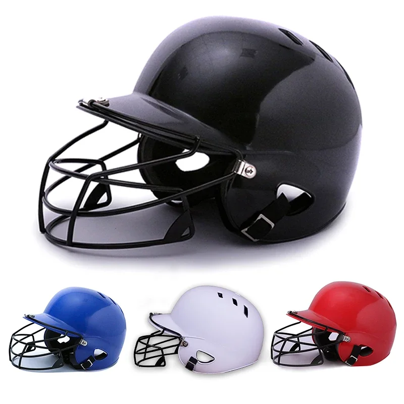 

Baseball Strike Helmet Softball Catcher Protective Head Face Bat Softball Children Adult