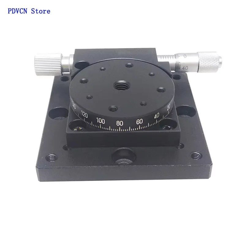 Plate-forme rotative à réglage fin grossier, étapes de rotation manuelles