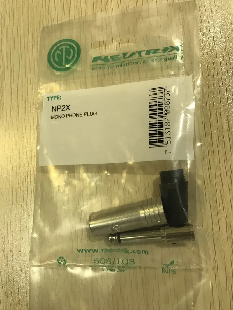 20Pcs/lot NEUTR1K NP2X sophomore core TS6.35 microphone plugged 6.5 mm mono High quality original