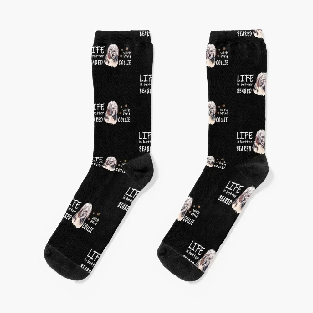 A Bearded Collie make the life better of dog lovers Socks professional running funny gift cycling Socks Male Women's