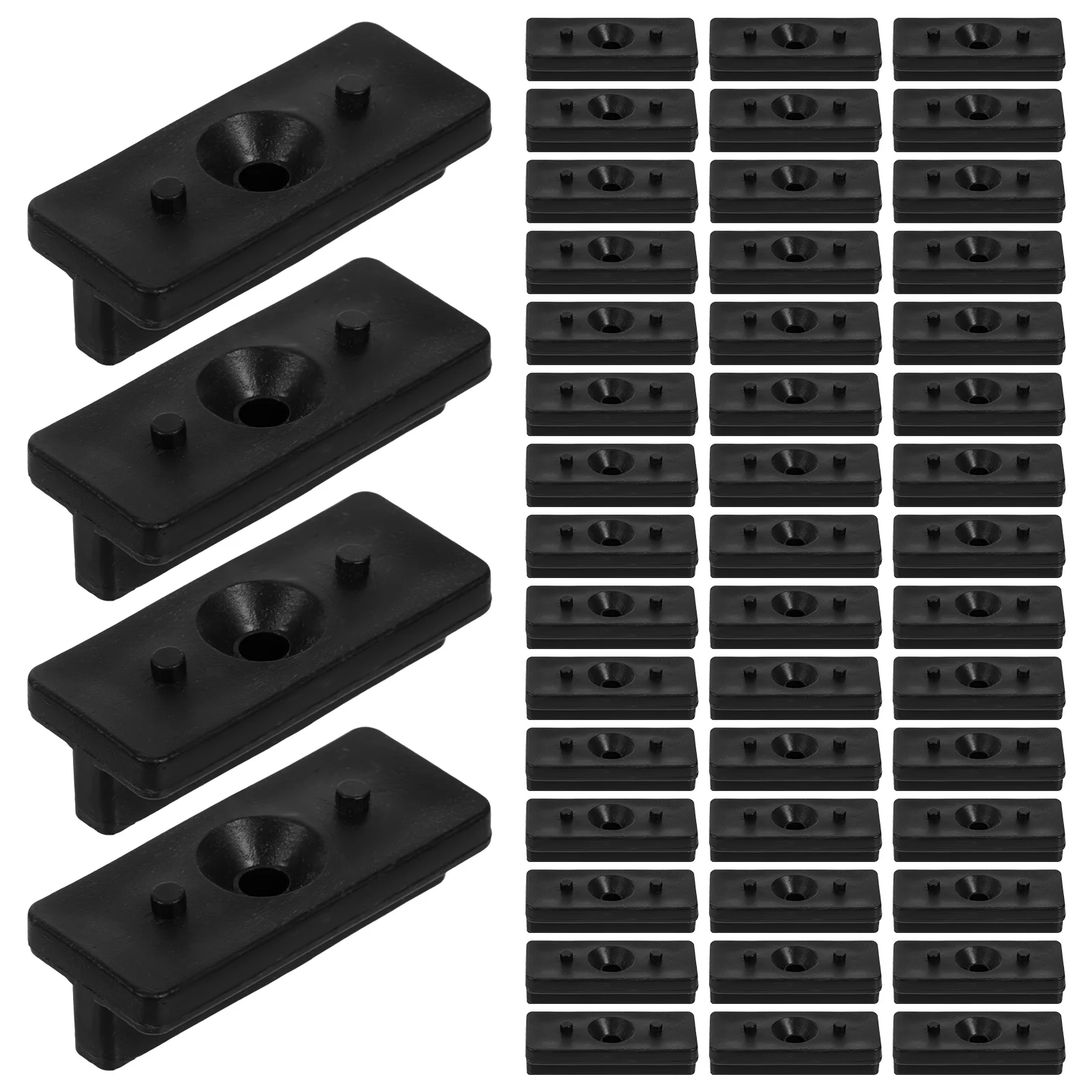

100pcs Decking Clips for 6mm PE Composite Boards Hidden Fastening System Plastic T Shaped Bracket Floor Tools