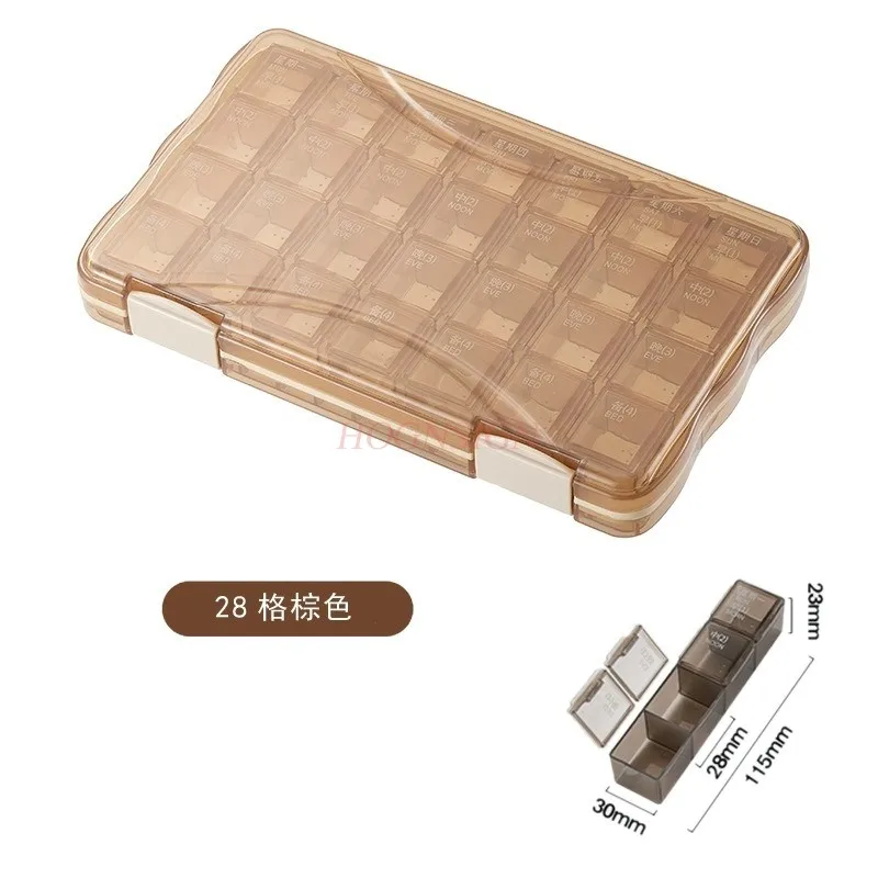 1set Portable medicine box, light proof pill storage box, mini sized portable medicine pill compartment and packaging box