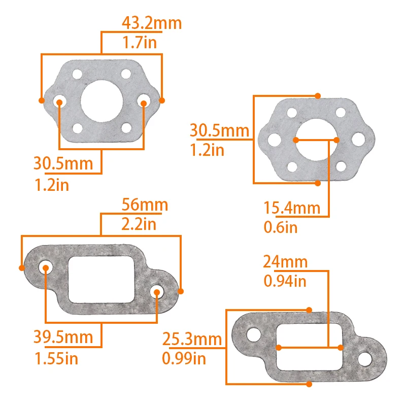 Chainsaw Carburetor Muffler Gasket For Stihl MS210 MS230 MS250 021 023 025 MS 210 230 250 11231290900