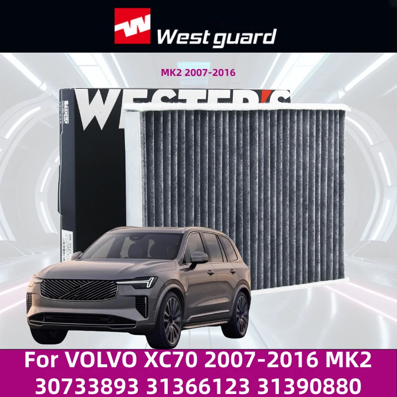 For VOLVO XC70 2007-2016 MK2 30733893 31366123 31390880 WESTGUARD Cabin Air Filter Air-Conditioner Car Refresher Car Accessories