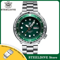 STEELDIVE New Arrival SD1975W Day Function 47.5MM Stainless Steel Case 300M Waterproof NH36 Automatic Mens Sports Dive Watches