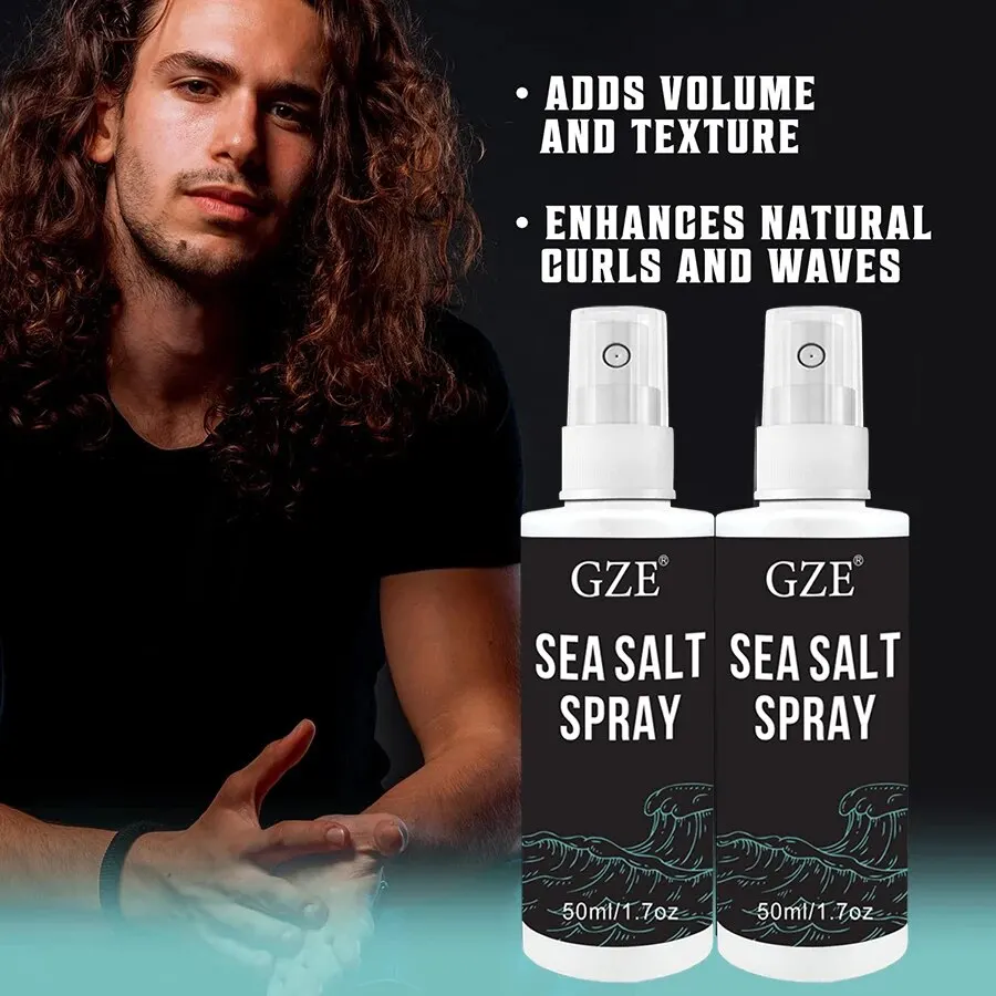 غز-بخاخ ملح البحر الطبيعي للشعر ، يضيف حجم فوري ، نسيج ، سمك ، قبضة خفيفة ، تكوينية ، رجال ونساء ، 2 #2
