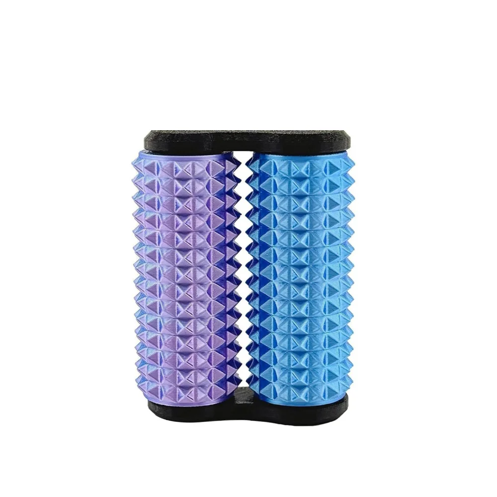 

3D Printed Spike Grip Stimulato Muscle Joint Relaxation Training Double Roller Hand Massage Roller Toy Portable
