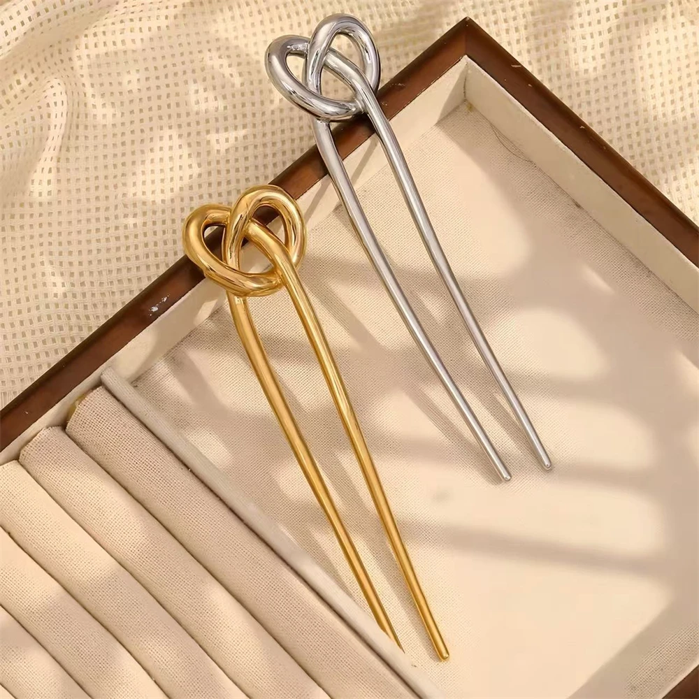 1Pcs Stainless Steel U-shaped Hairpin Bride Hair Pins Premium Feel Unique Design Daily Hair Jewelry Wedding  Accessories