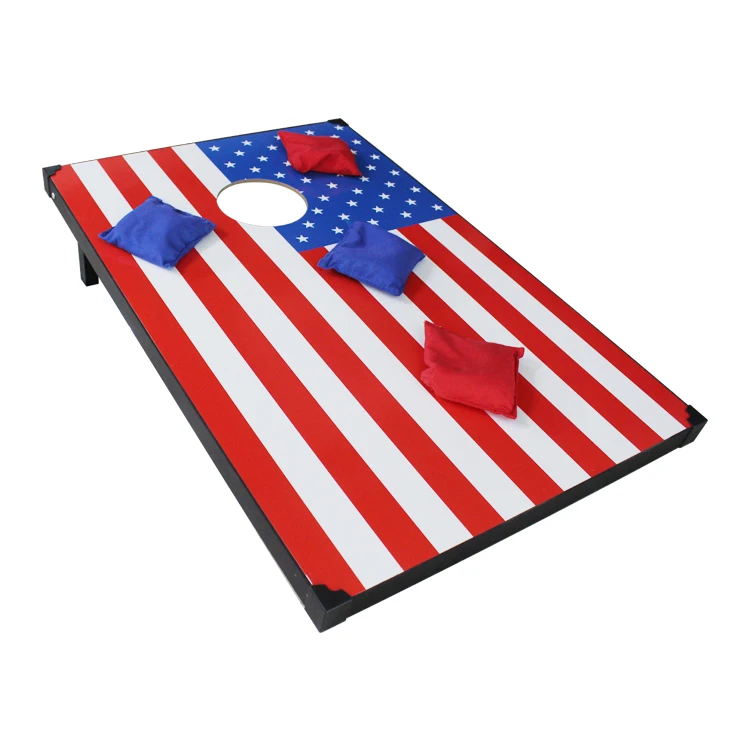 Colorful Corn Hole Boards Bean Bag Toss Game Toy for Kids