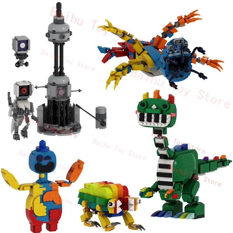 Pianosaurus Mattoni Giocattolo Cartoon Yarnaby Building Blocks Doey The Doughman The Doctor Action