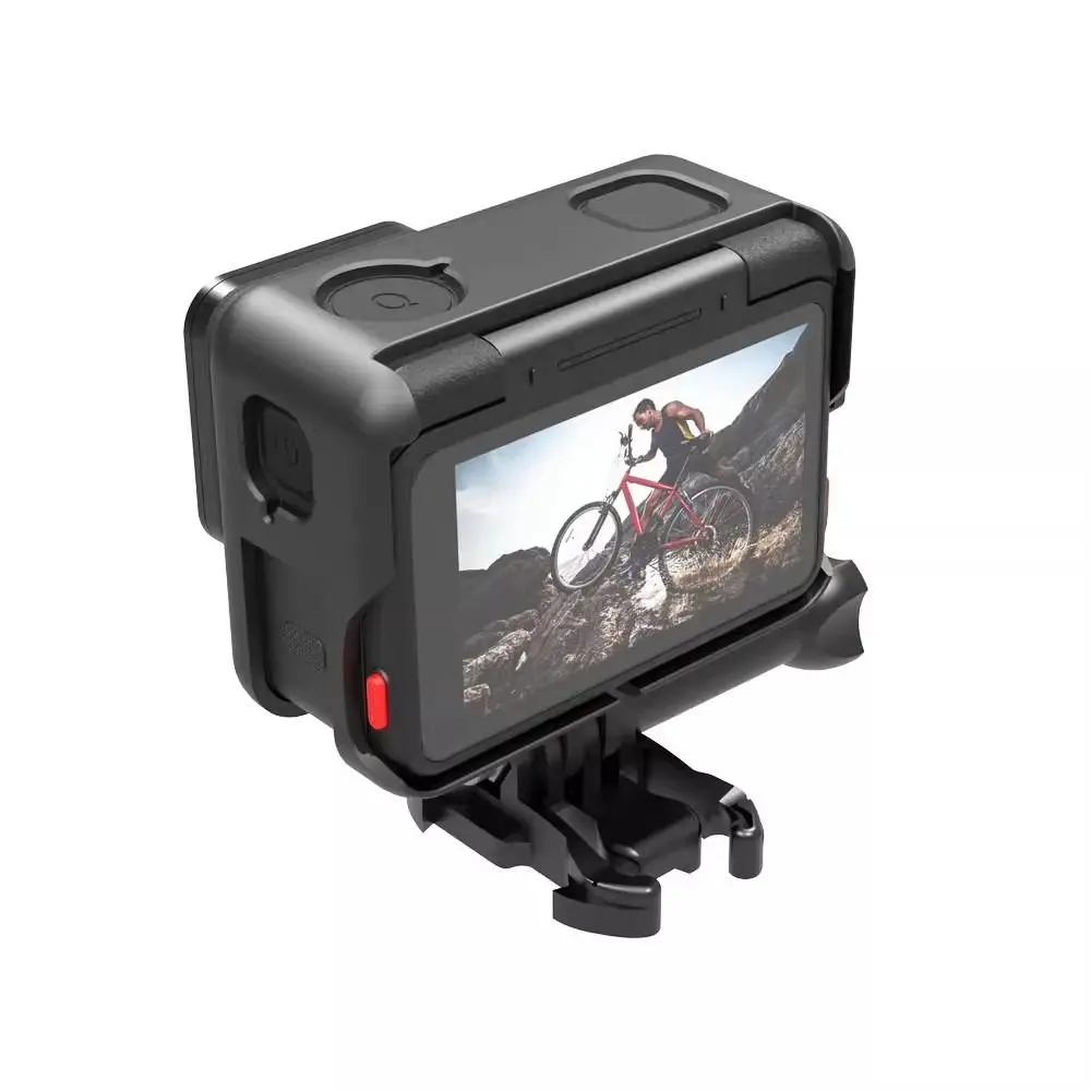 Schnellverschluss-Schutzhülle aus Kunststoff, Anti-Fall-Sportkamera-Schutzrahmen mit Basisschrauben für Insta360 Ace, 360° Ace Pro