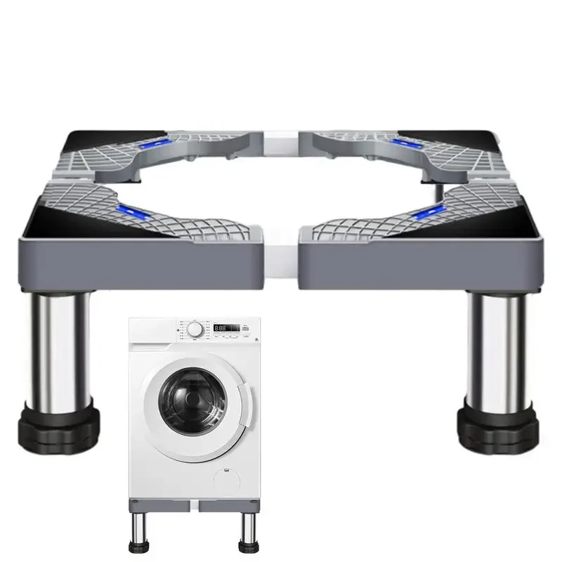 Heavy Duty Washer Stand Universal Stainless Steel Washer Dryer Stand Washing Machine Riser Heavy Duty Laundry Pedestal