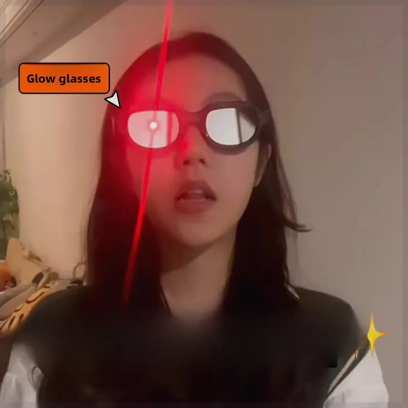 

Red-Eye LED Light-Up Glasses, Cool Flashing Glasses for Anime Fans, Perfect for Disco, LED Accessories for Nightclubs and Bars