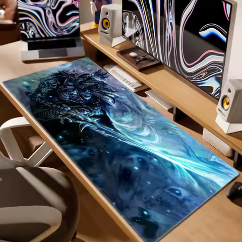 World of Warcraft Lich King Mouse Pad PC HD Anime Gaming Accessories Keyboard Mousepad Laptop XXL Game Cabinet Desk Mat Carpet