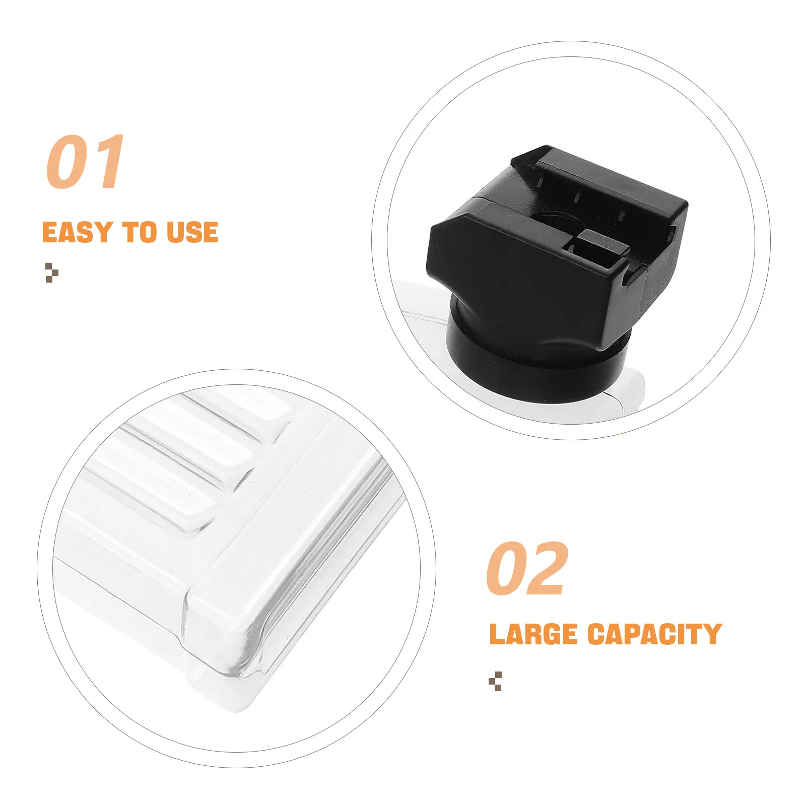 حاوية خرز بلاستيكية، زجاجة مربعة، سعة كبيرة، حامل تخزين قابل لإعادة الاستخدام، زجاجة عرض شفافة لتخزين الخرز الصغير