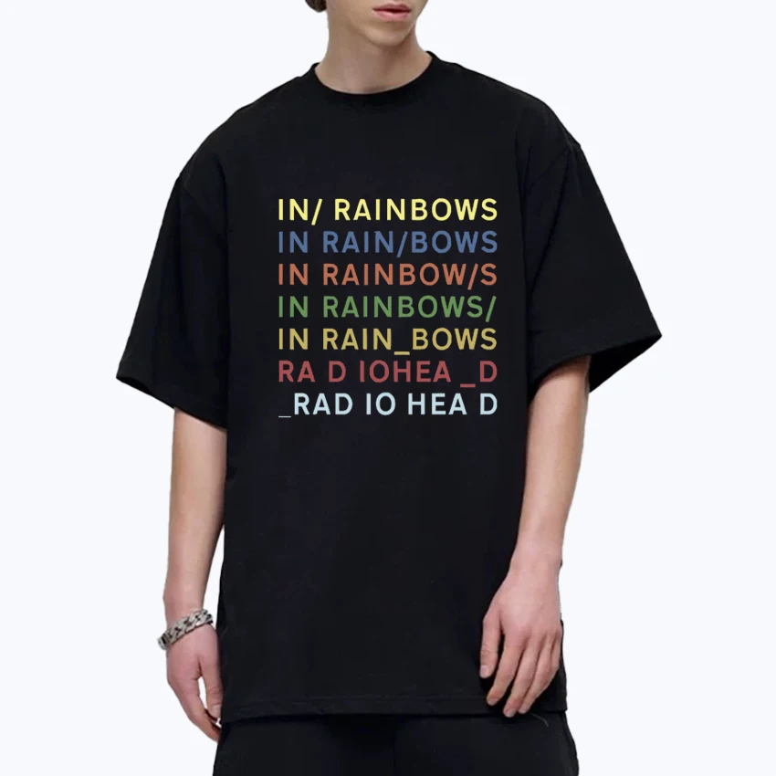 

Radiohead Graphic print Hip Hop Unisex Tee shirt Music Album Summer Cotton Men Women short sleeve t-shirts vintage plus size Top