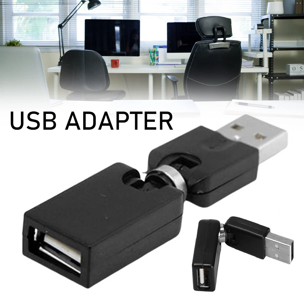 Flexible Swivel-Twist Angle 360 Degree Rotating USB 2.0 Adapter Converter