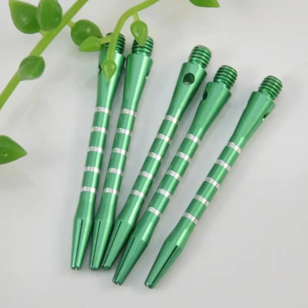 

6pcs/Set Medium Size Aluminum Darts Shafts 4.5mm Diameter Mixed Color Darts Stems Thread Design Throwing Accessories