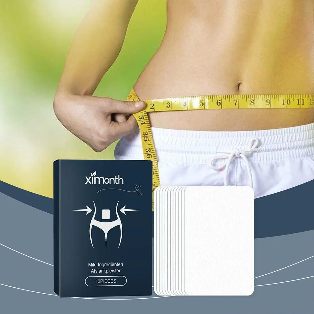 1 caja de parches adelgazantes para pérdida de peso para el cuidado del cuerpo, parches para el ombligo de la piel Abdominal para promover el metabolismo corporal O3R5