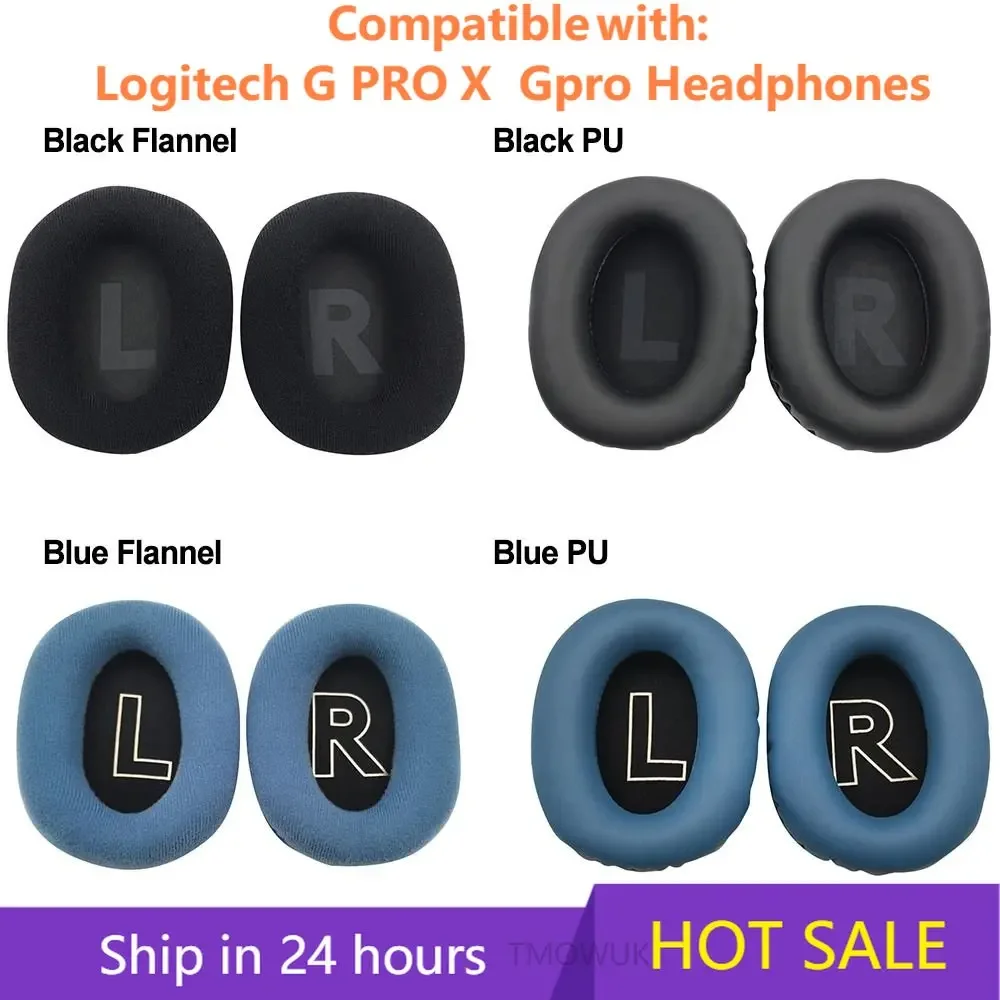 Zamienne Earpads poduszka do słuchawek Logitech G PRO X Gpro słuchawki nauszne skórzane nauszniki poduszki nauszne wkładki douszne