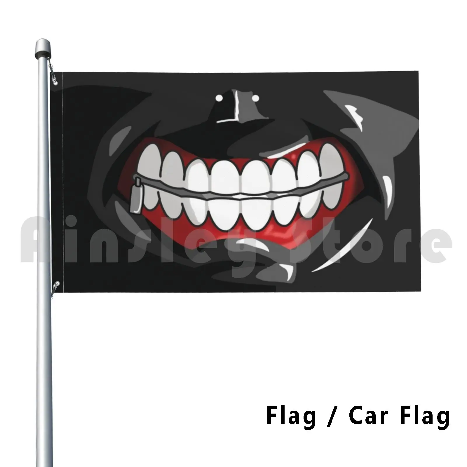 Flag Car Flag Kaneki Ken Hat Shelter In Place Anime Ken Kaneki Kaneki Kaneki Ken Tokyo Ghoul Ghoul