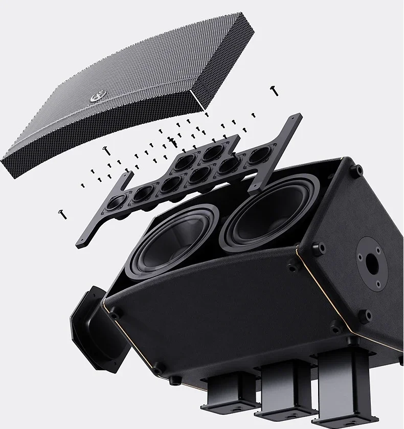 2026 XDOBO Artist Pro 600 وات مزدوج 8 بوصة مكبرات صوت للمسرح لكنيسة PA/DJ