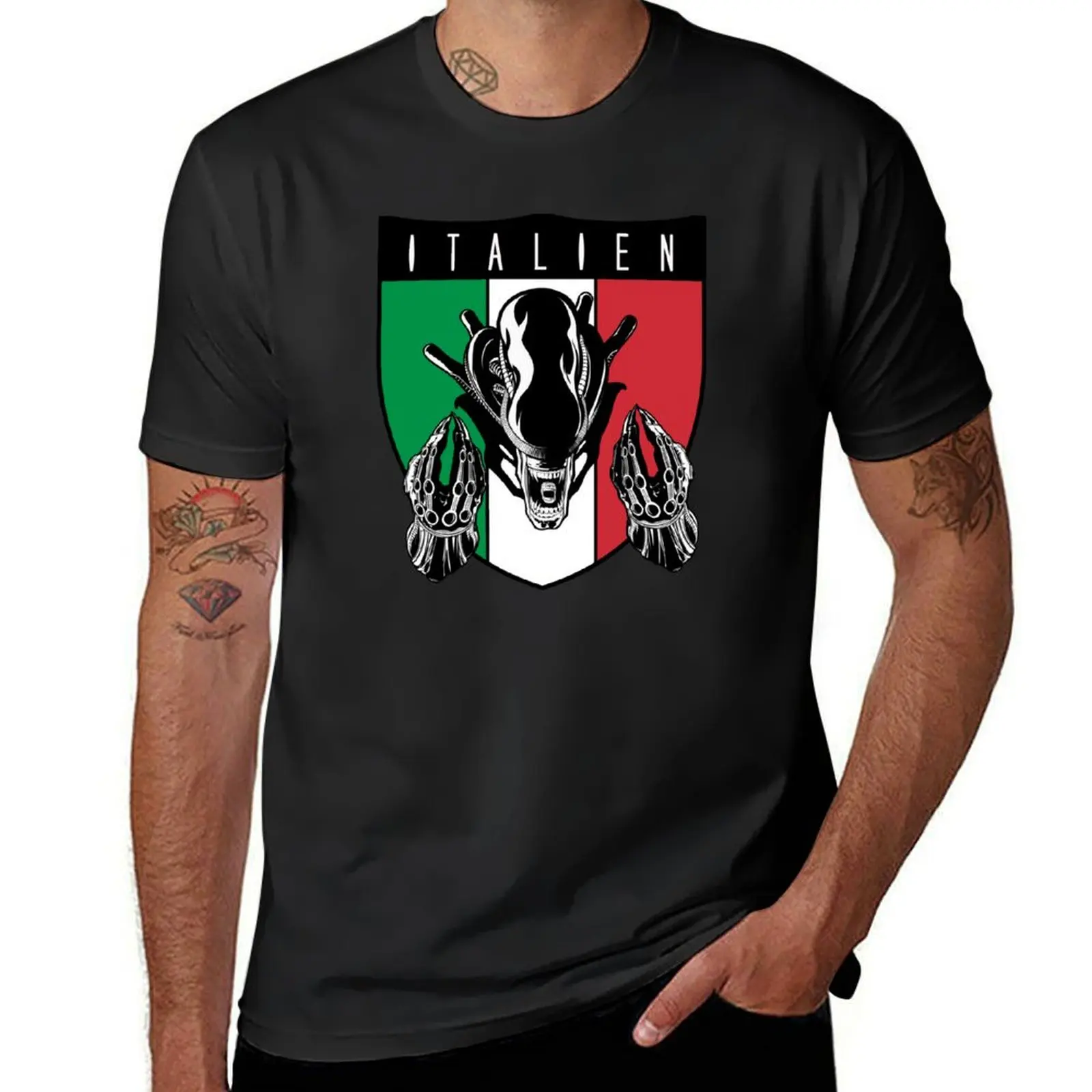 Italien! T-Shirt sweat custom t shirt graphic t shirts anime men workout shirt