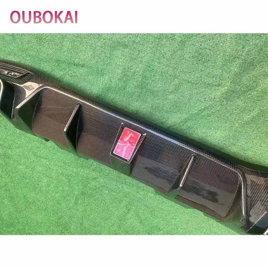 For Mercedes Benz GLS Class W166 GLS450 GLS53 63 Carbon Fiber Back lip Diffuser Car Rear Bumper Diffuser Rear Splitters Spoiler