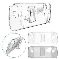 Coque de protection antichoc complète pour Asus Rog Ally, coque transparente avec support de ket rapide, coque en TPU + PC, accessoires