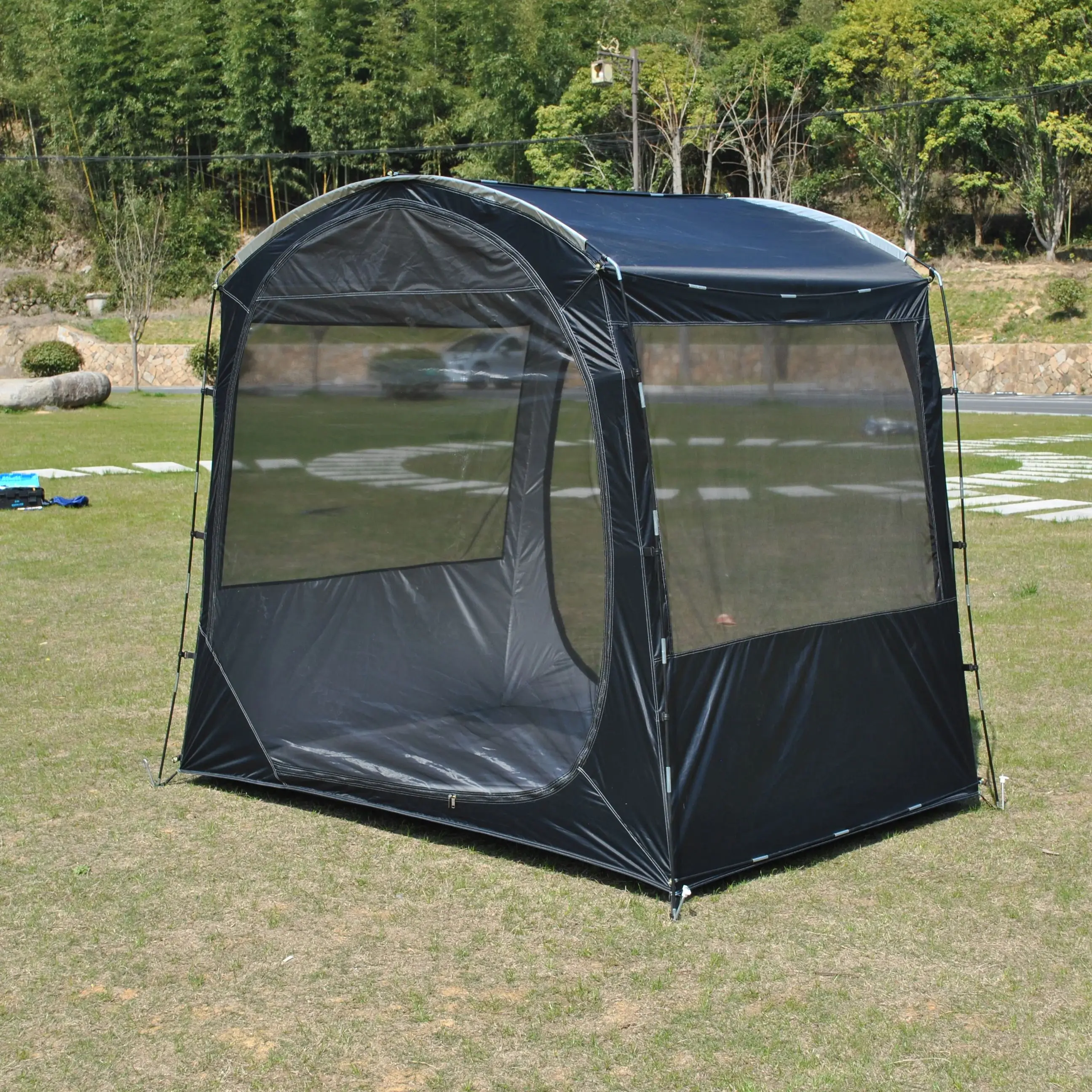 

Всесезонная легкая палатка для пар для активного отдыха. Летняя походная палатка с двойными сетчатыми дверями и окнами для защиты от комаров.