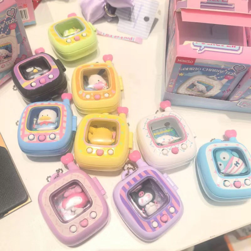 

2025 New Genuine Sanrio Pocket Elf Pendant Series Blind Box Hellokitty Melody Anime Figure Decoration Collection Customized Gift