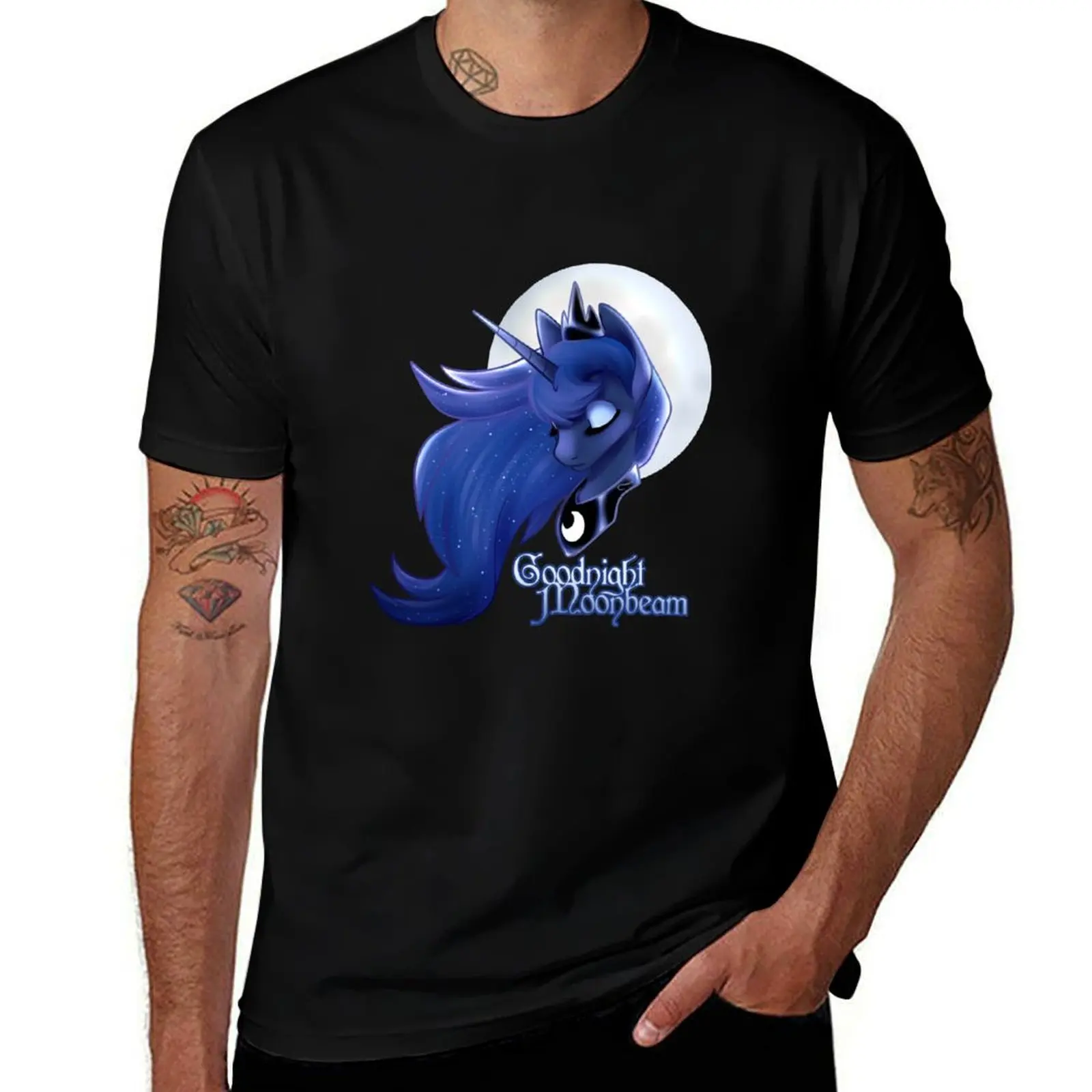 

Футболка Goodnight Moonbeam, мужские однотонные футболки, футболка из 100% хлопка