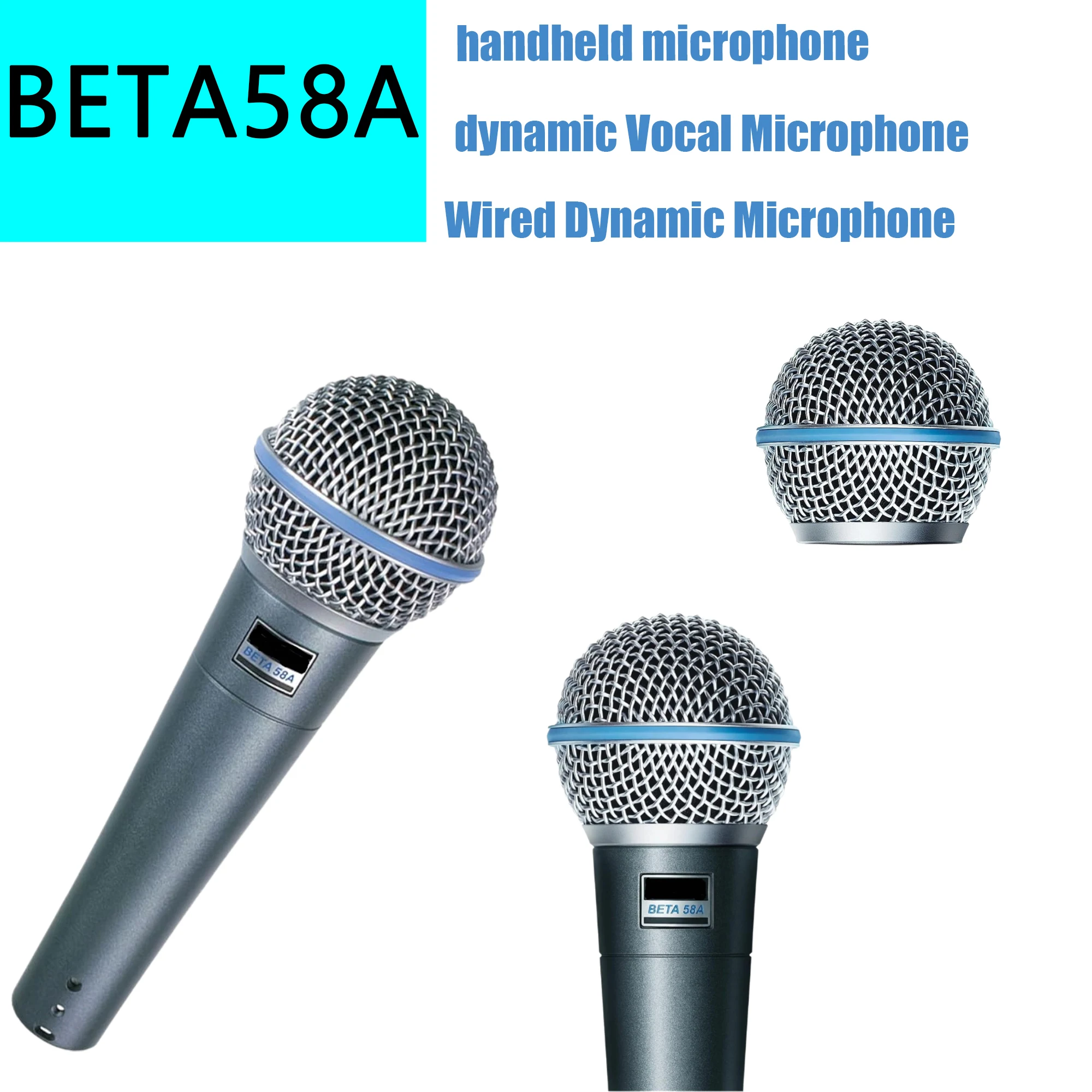 

BETA 58A Vocal Microphone - Single Element Supercardioid Dynamic Mic for Stage and Studio,