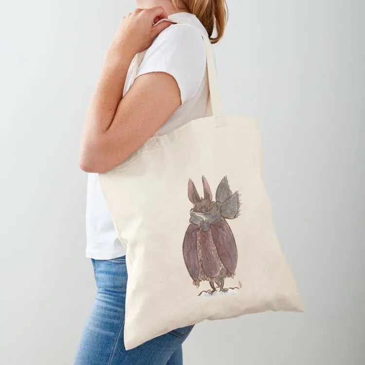 

cozy bat Tote Bag shopping bags foldable Shopping bags cute pouch bag