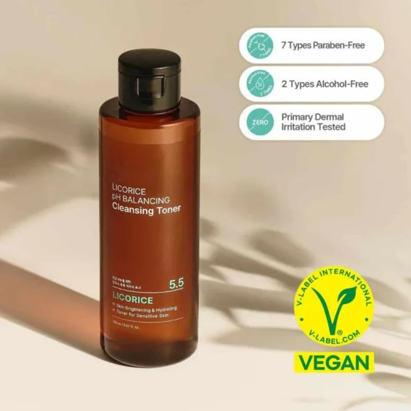 

Licorice Balancing Cleansing Toner 150ml Deeply Cleanses Facial Skin Hydrates and Moisturizes