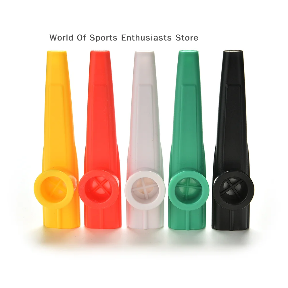 1Pc Plastic Kazoo Lightweight Portable For Beginner Flute Instrument Music Lovers Woodwind Instrument Random Color Lightweight