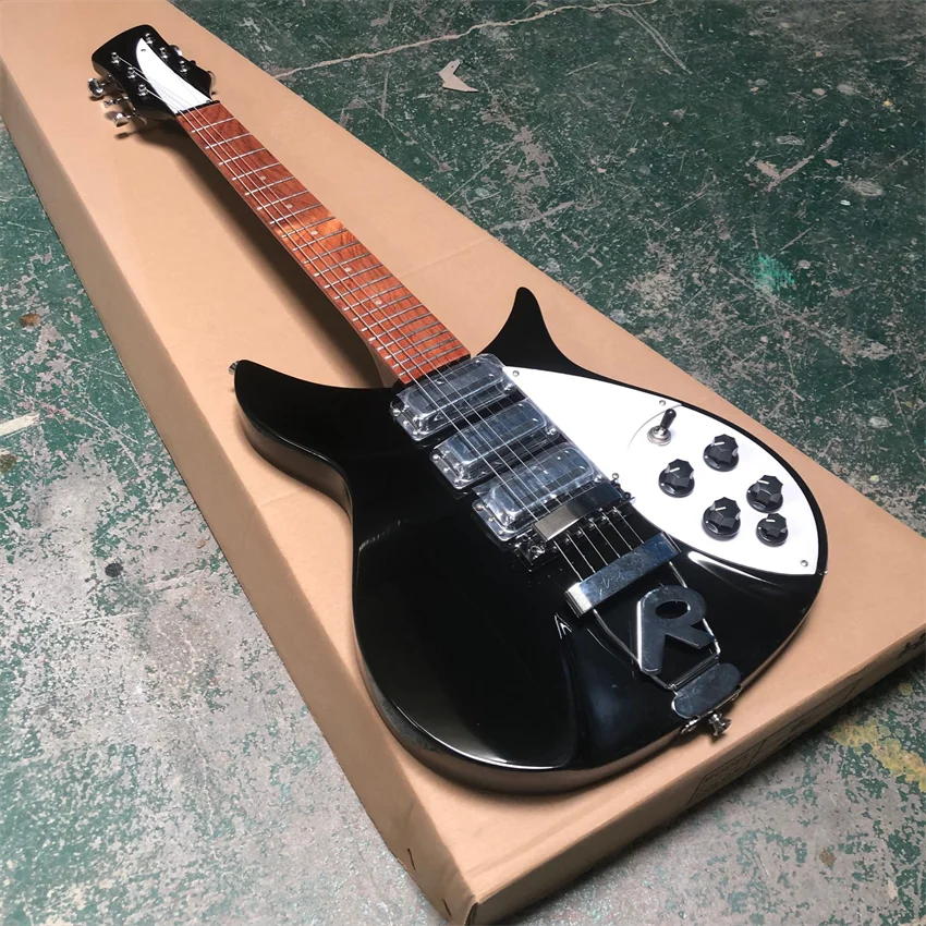 Stock electric guitar, ricken 325 electric guitar, R bridge, 34 inch backing, customizable, free shipping