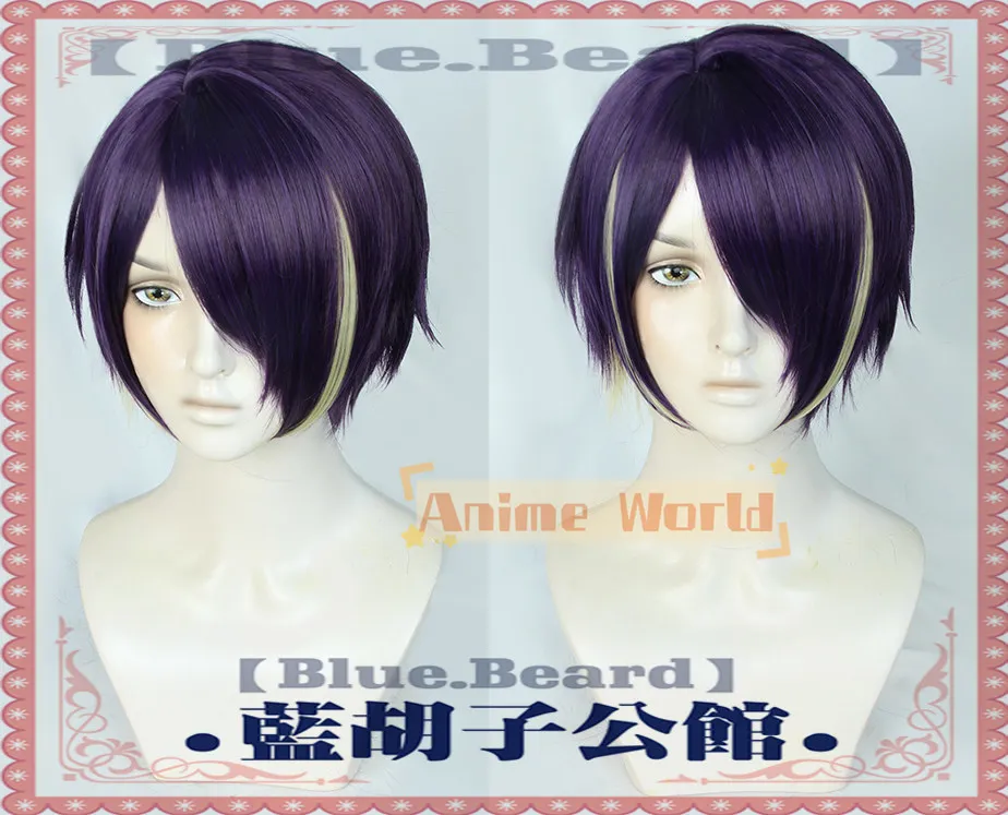 Anime Senzaki Shinobu Cosplay Wig Halloween Carnival Party Props Synthetic Hair Heat Resistant Fiber + Wig Cap