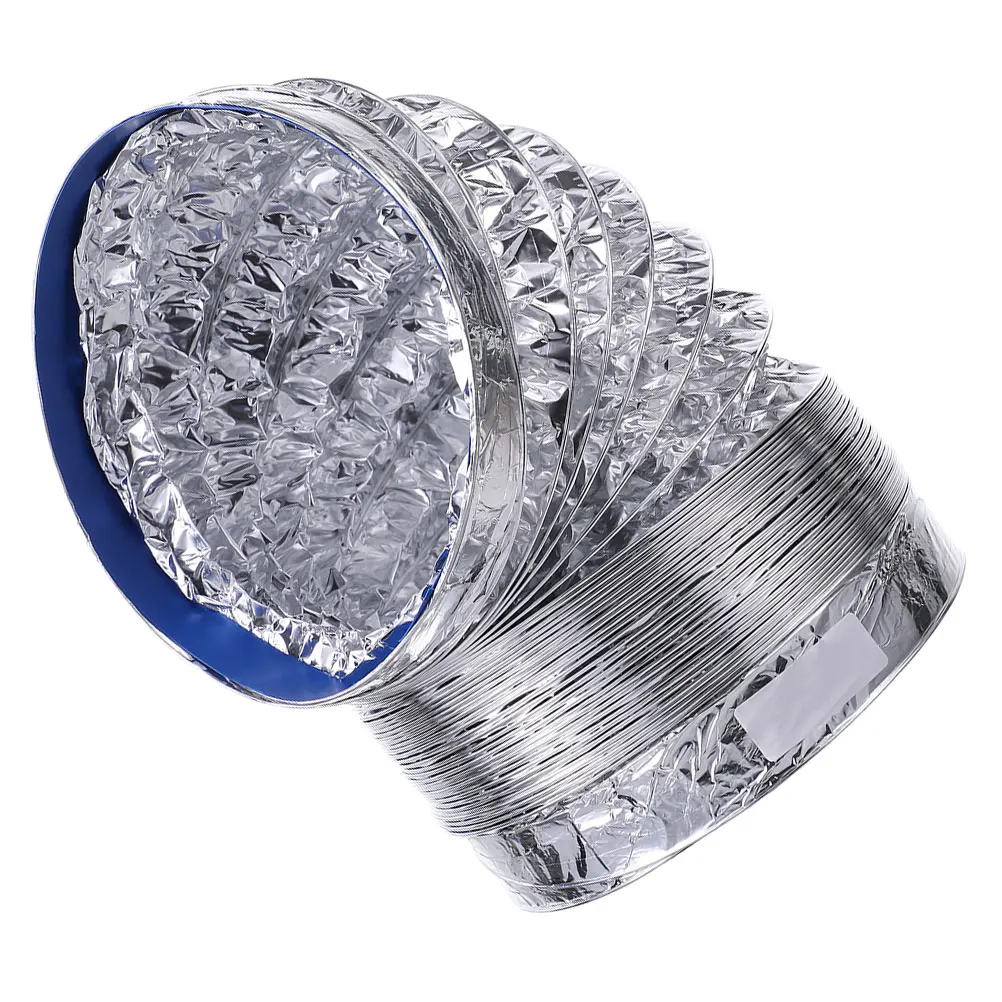 

Высокотемпературный воздуховод из алюминиевой фольги, гибкая вентиляционная труба для кухонной вытяжки, сушилки, вытяжной шланг, подходящий для дома, коммерческого использования