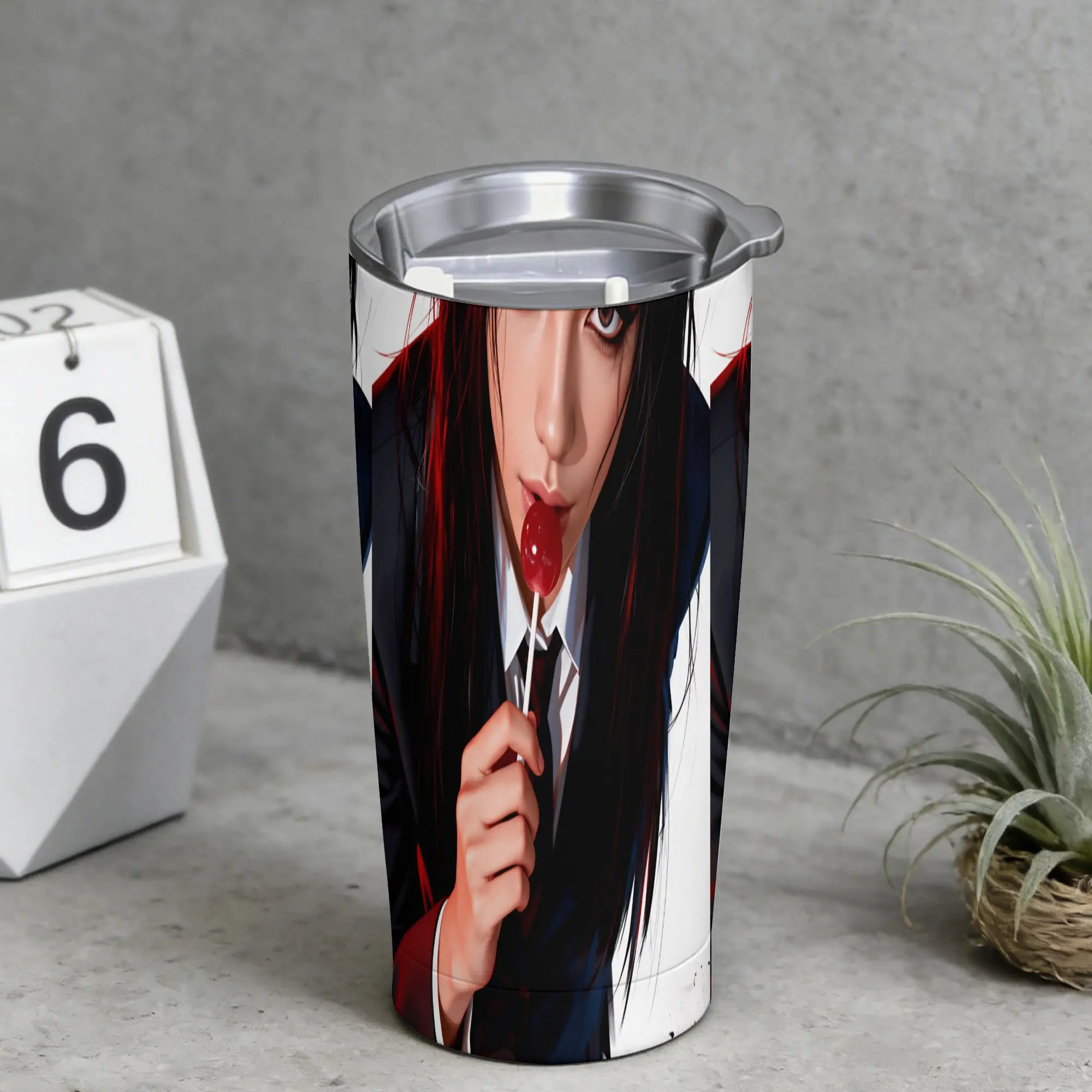 Stainless Steel Tumbler Game Romance Clubs Thermal Mug  Portable Hot Drinks Mugs Cup Driving Graphic Water Bottle